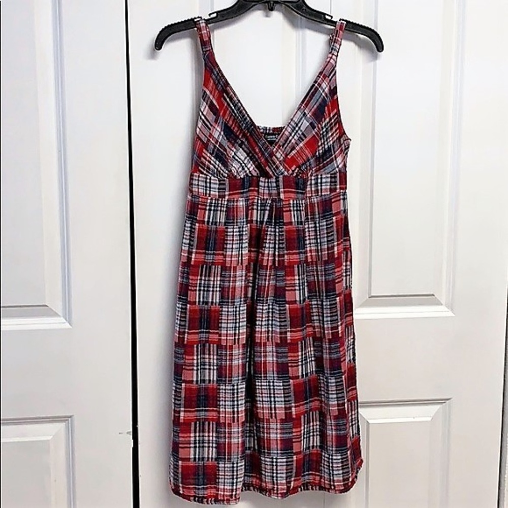 Faded Glory Sun Dress Size S Plaid - Picture 1 of 5